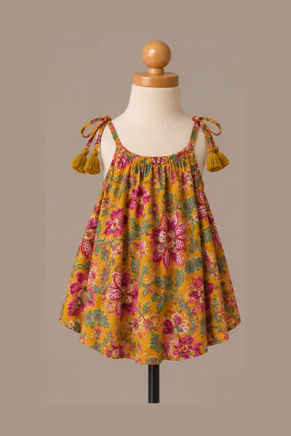 Saffron Dress, Cotton summer dress